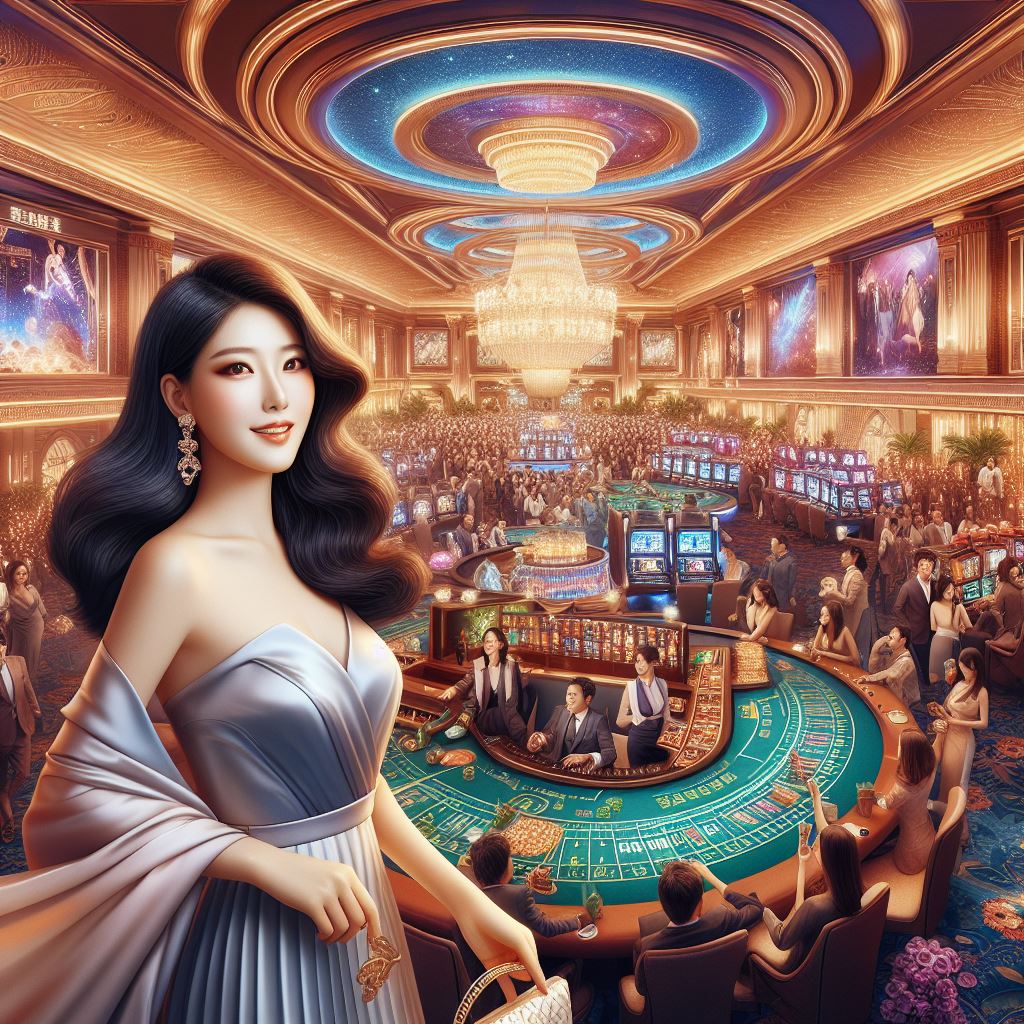 gadis cantik yang menjadi bandar di kasino online